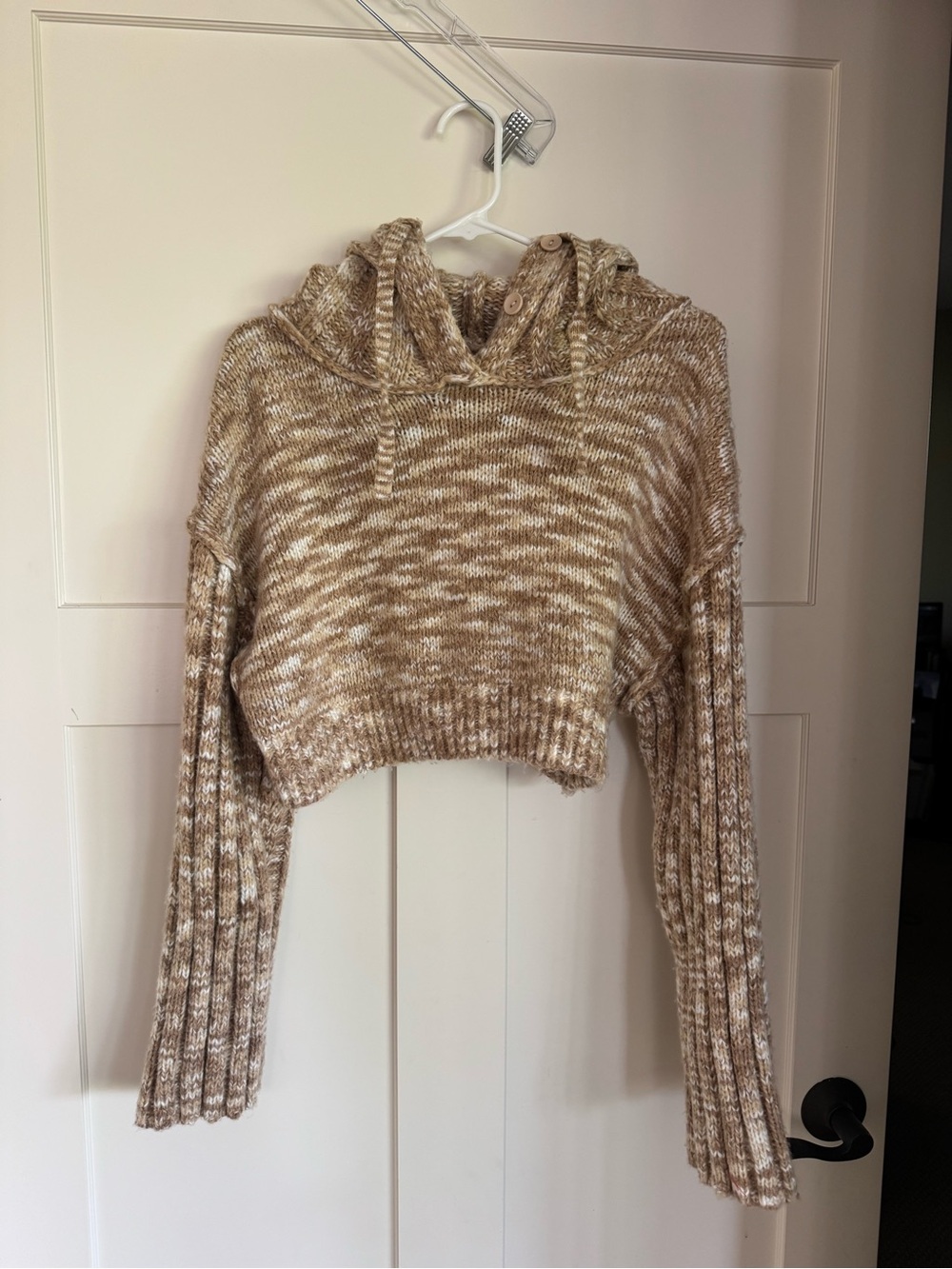 Urban Outfitters Cropped Brown Sweater Hoodie